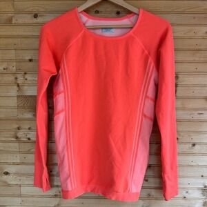 Athleta Neothermal Pullover, Long Sleeved Crew, Orange, Women's Sz M